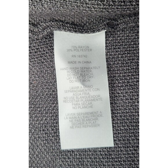 NWT Sioni Black Cardigan Sweater Women's Size 2X Heavy Weight Tight Knit Classic - Picture 5 of 6